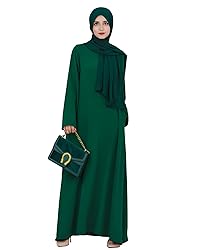 Zofocy Solid Color Women Abaya Modest Muslim Prayer