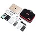 BAGSMART Universal Travel Cable Organizer Electronics Accessories Carry Bag for 9.7 inch iPad, Kindle, Power Adapter, Black + Red