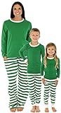 SleepytimePjs Family Matching Holiday Striped Knit Pajamas PJs Sets for Family