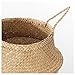 URFORESTIC Natural Woven Seagrass Tote Belly Basket for Storage, Laundry, Picnic, Plant Pot Cover, and Beach Bag (Large)