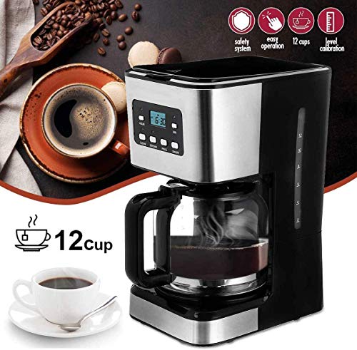 PXX Kaffeemaschine Kaffeeautomat, Kaffeeautomat 12 Tassen, Halbautomatische Dampf Kaffeemaschine, Für Espresso… – Bild 4