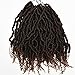 Bomb Twist Crochet Hair Pre Looped Spring Twist Curly Ends Fluffy Hair Extensions(14inch,#1B/30,6pcs)