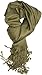 Dabung - Women's Luxurious Pashmina Scarf in Beautiful Solid Colors -Olive