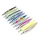 Aorace 10pcs/lot Jig Metal Spoon Fishing Lure Shore Cast Laser Iron Lure Isca Spinner Jigging Bait Fishing Bait 6.7cm 17g