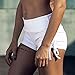 FIRM ABS Women's High Wasit Activewear Exercise Gym Volleyball Shorts White XL