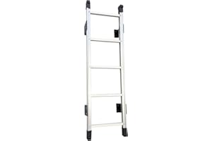 BIGalleons Basement Ladder 5 Rung, 54in H Aluminum Window Well Ladders, Fire Escape Ladder in Humid Environments with Load Capacity up to 500lbs Egress, Escape or Bunk Bed Laddering