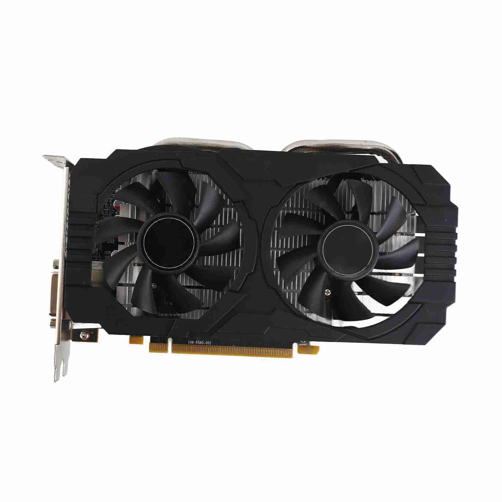 Dpofirs RX 580 Graphics Card 8GB GDDR5 Radeon PCIe 3.0 2 Fans DP HDMI DVI Desktop Compatible Video Card for Gaming and High Performance Computing