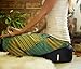Infinite Nature Great Gift! - Yoga Meditation Cushion Zafu Pillow with Buckwheat Fill - Organic Cotton - Color Black. with Free Bag!