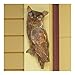 Ancient Graffiti Flamed Copper Hanging Owl