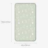 GLLQUEN BABY 2 Pack Cot Sheets 120x60 100% Microfiber Fits Bassinet Crib view 3