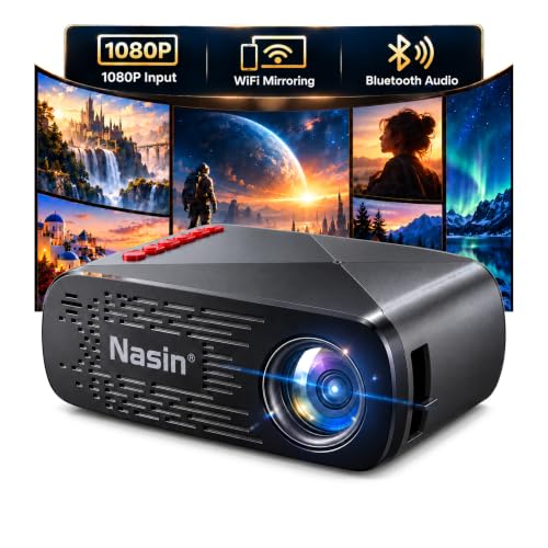 Nasin迷你投影仪WiFi蓝牙1080P输入
