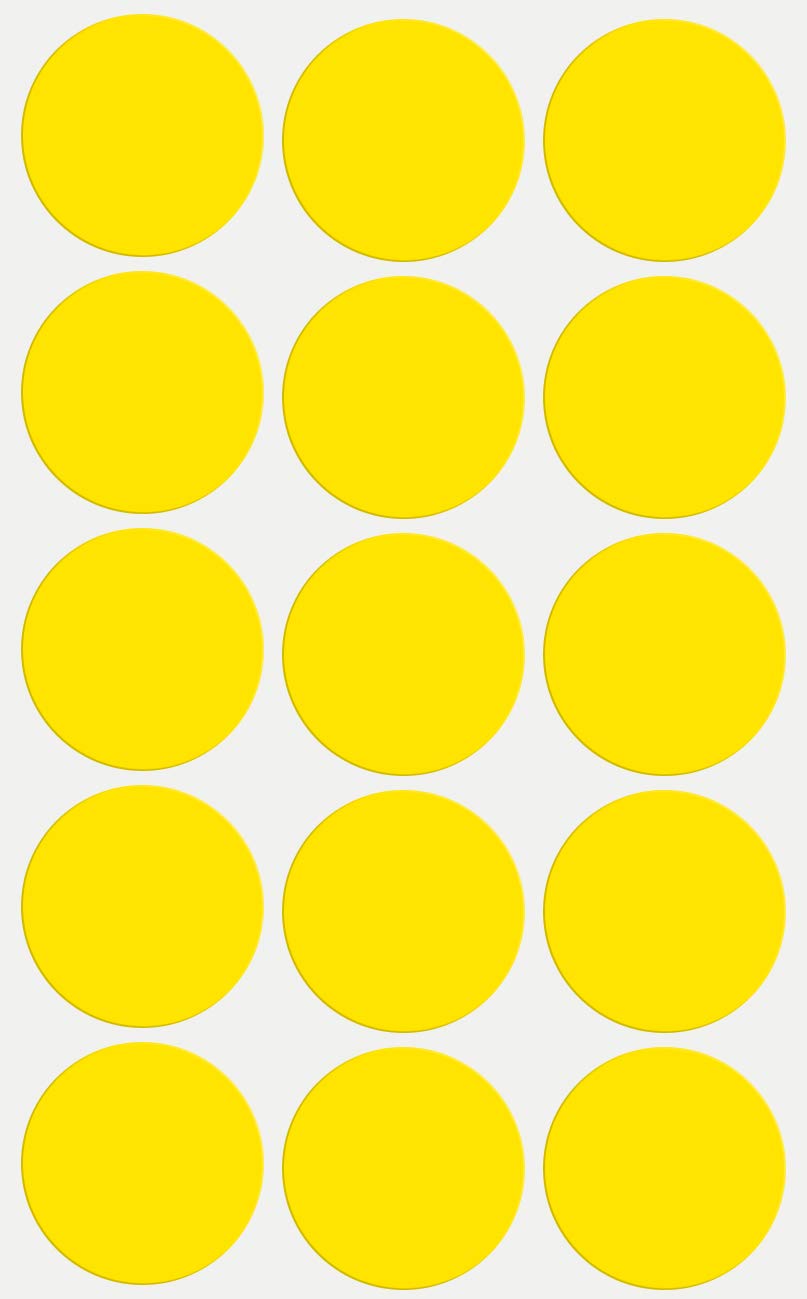 Royal Green Coloured Label Sticker for Inventory in Yellow 30mm (3cm) 225 Pack