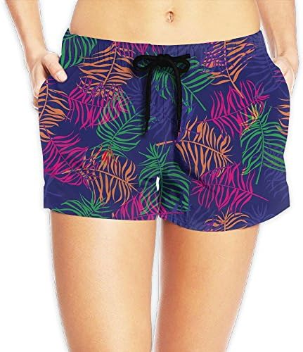 Haibobo Bright Branches Palm Sunday Women's Swim Trunks Quick Dry Water Beach Board Shorts