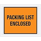 Aviditi PL22 Pre-Printed Envelope, "Packing List