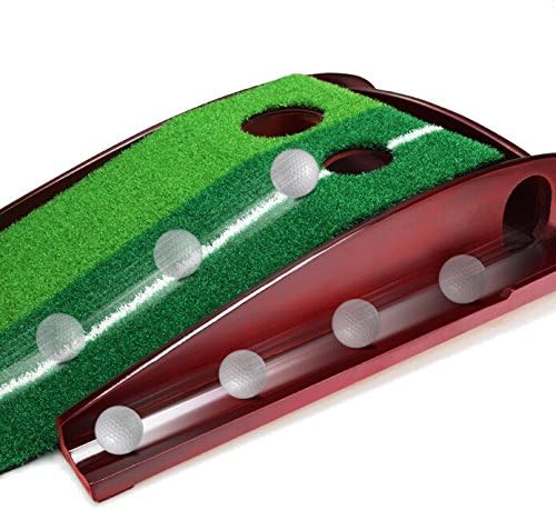 Golf Putting MAT - Premium Wooden Putting Green - Mini Golf