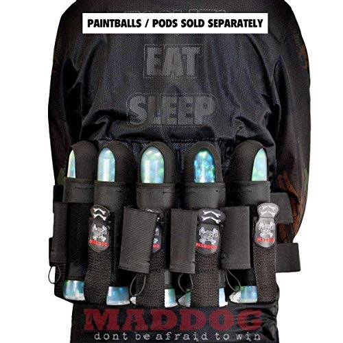 Maddog Sports Pro 5+4 Paintball Harness Pod Pack - Black