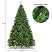 Goplus 7.5ft Artificial Christmas Tree, Premium Unlit Hinged Spruce Full Tree with 1346 Branch Tips, Metal Stand, Hinged Structure, Easy Assembly Festival Celebration Xmas Tree for Home, Office, Party