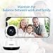 FREDI Wireless 1080P IP Baby Pet Monitor Camera WiFi Camera with Two-Way Function,Infrared Night Vision,Pan Tilt,P2P WPS Ir-Cut Nanny IP Camera Motion Detection Support 128GB sd Card(not Include)