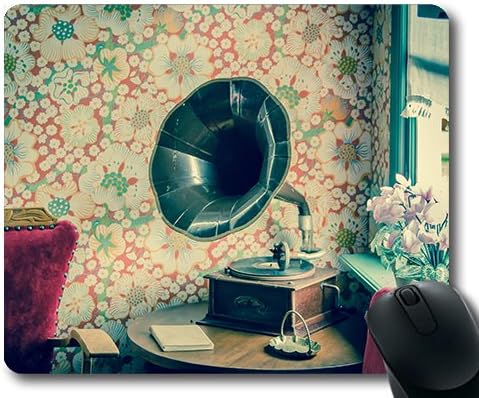 Gaming mouse pad mousemat antique audio chair 594388 Theme of Elegant Office Coffee Durable precision seams