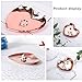 Timoo Stainless Steel Heart-Shaped Jewelry Tray, Trinket Dish for Organizing Ring, Earrings, Jewelry, Charms, Pendants (Rose Gold, 3.5’’ x 3.3’’)