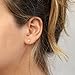 Handmade Designer a Pair of Tiny X Stud earrings Sterling silver, 4mm 0.176