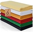 XSEINO 6 Rolls 12"x35" 1.4mm Thick Soft Felt Fabric Sheet 6 Assorted Dunhuang Frescoes Series Colors Felt Pack for DIY Craft Sewing Squares Nonwoven Patchwork