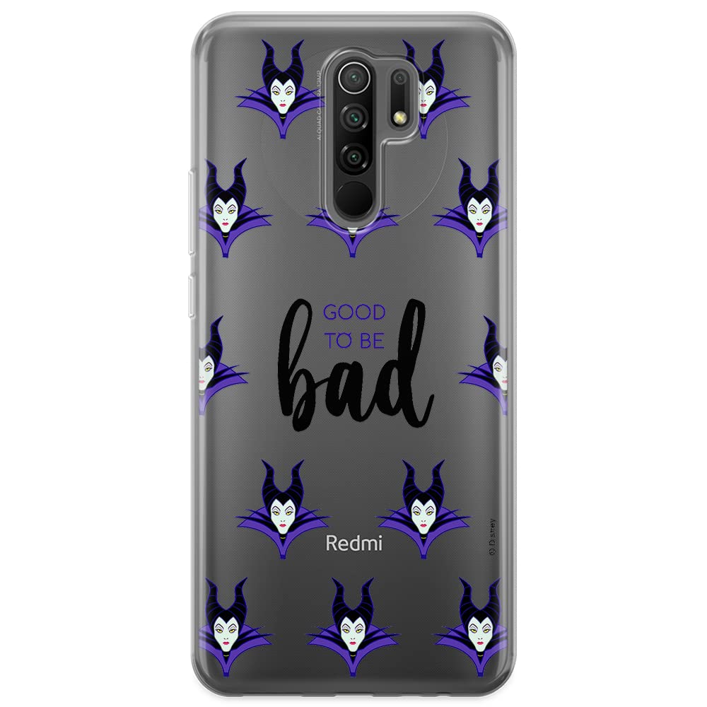 ERT GROUP mobile phone case for Xiaomi REDMI 9 original and officially Licensed Disney pattern Maleficent 002 optimally adapted to the shape of the mobile phone, partially transparent