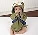 Baby Aspen, My Little Night Owl Hooded Terry Spa Robe, Green, 0-6 Months