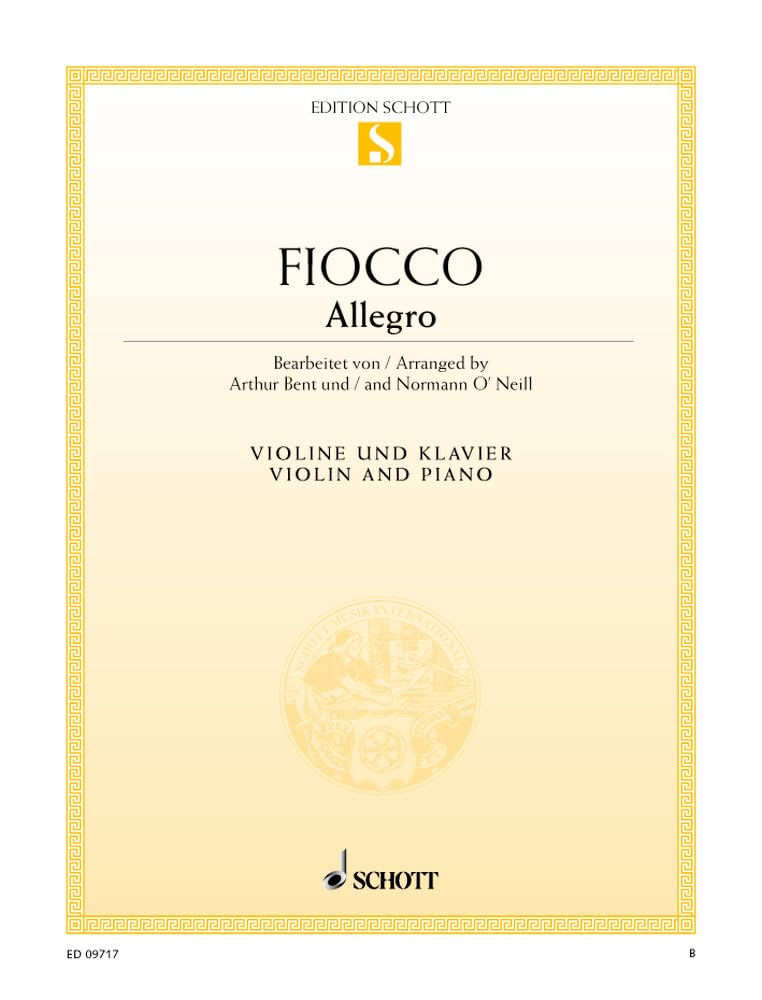 Allegro: violin and piano.