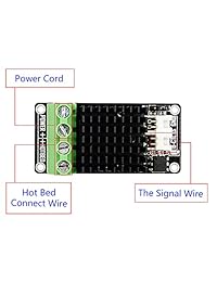 Mini cama de calor módulo, tubo de expansión Junta Módulo de carga de alta corriente Mos De Potencia fysetc cama caliente cama caliente Mos con cables para 3d impresora piezas Paquete de 2