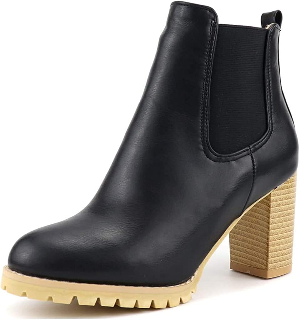 high heel chelsea boots womens