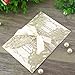 Hosmsua 20PCS 5.12 x 7.3'' Glitter Laser Cut Flora Wedding Invitation with Ribbons and Envelopes for Wedding Bridal Shower Engagement Sweet 16 Birthday (Champagne Glitter)