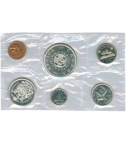1965 Uncirculated Set of 6 Canadian Coins (Proof-like Set