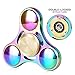 Tri Spinner Fidget Toy, Rainbow Alloy High Speed Hand Finger Spinner for Releasing Anxiety Stress ADHD