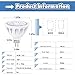 MR16 LED Light Bulbs with GU5.3 Base 50W Equivalent Halogen Replacement Warm White 3000K 5W 12V Spotlight with 450 Lumens 6 Packs by COOWOO
