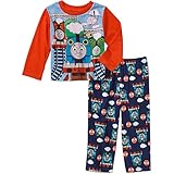 Thomas the Train Toddler Boys' Long Sleeve Top with Fleece Pants Pajama 2-Pie...