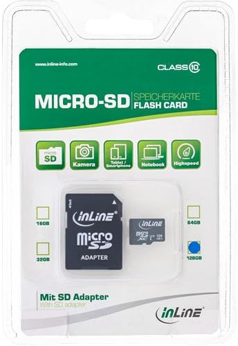 InLine 35055I microSDXC Memory Card with SD Adapter Class 10 600x 128GB - BLACK, 128 GB - Image 4