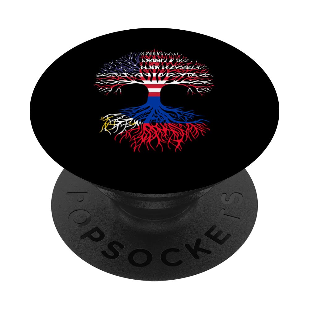 Filipino American DNA Tree For A Philippine Culture Lover PopSockets Swappable PopGrip
