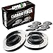 (5.7L V8 Models Only) Approved Performance C1506 - [Front & Rear Kit] Performance Drilled/Slotted Brake Rotors and Carbon Fiber Pads