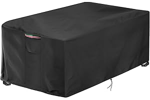 FENTIFF Fentill Gas Fire Pit Cover Rectangular,42 Inch Heavy Duty Firepit Table Cover,Waterproof Patio Tall Propane Firepits/Table Cover,42" Lx 25" Wx 24" H