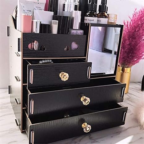 Jewelry Container Wood Drawer Organizer Handmade Cosmetic Storage
