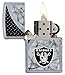 Zippo NFL Oakland Raiders Street Chrome Pocket Lighter, One Size