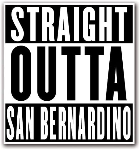Amazon Com San Bernardino Customi Straight Outta Series Custom Decal Sticker For Car Truck Laptop Vinyl Kitchen Dining