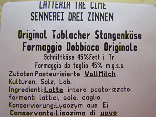 Toblacher Stangenkäse ca. 500 gr. - Sennerei Drei Zinnen – Bild 5