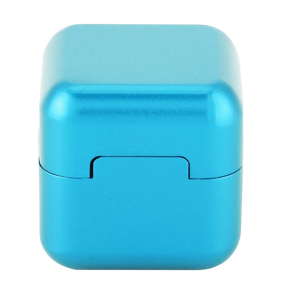 Alomejor Pool Chalk Holder Billiards Pool Cue Chalk Holder Magnetic Snooker Stick Tip Chalk Case(Blue)