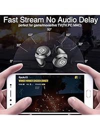 Wireless Earbuds ?Upgraded Graphene 3D Stereo Sound? Bluetooth 5.0 with 28H Play Time Noise Cancelling HonShoop Bluetooth Headphones Built-in Mic(W1 )