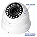 R-Tech 1080p 4-in-1 AHD/CVI/TVI/Analog Outdoor Dome Security Camera SMD High-Intensity IR LEDs for Night Vision - 2.8-12mm Varifocal (White)
