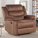 ANJHOME Manual Recliner Chair with Overstuffed Arm