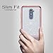 BENTOBEN Phone Case for ZTE ZMax Pro/ZTE Blade X MAX/ZTE Grand X Max 2/ZTE Imperial Max, Clear Bling Glitter Stripes Dual Layers Hybrid Shockproof Protective Phone Case
