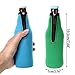 Hipiwe Beer Bottle Cooler Sleeves with Zipper Set of 6 Collapsible Neoprene Insulators Party Drink Coolies